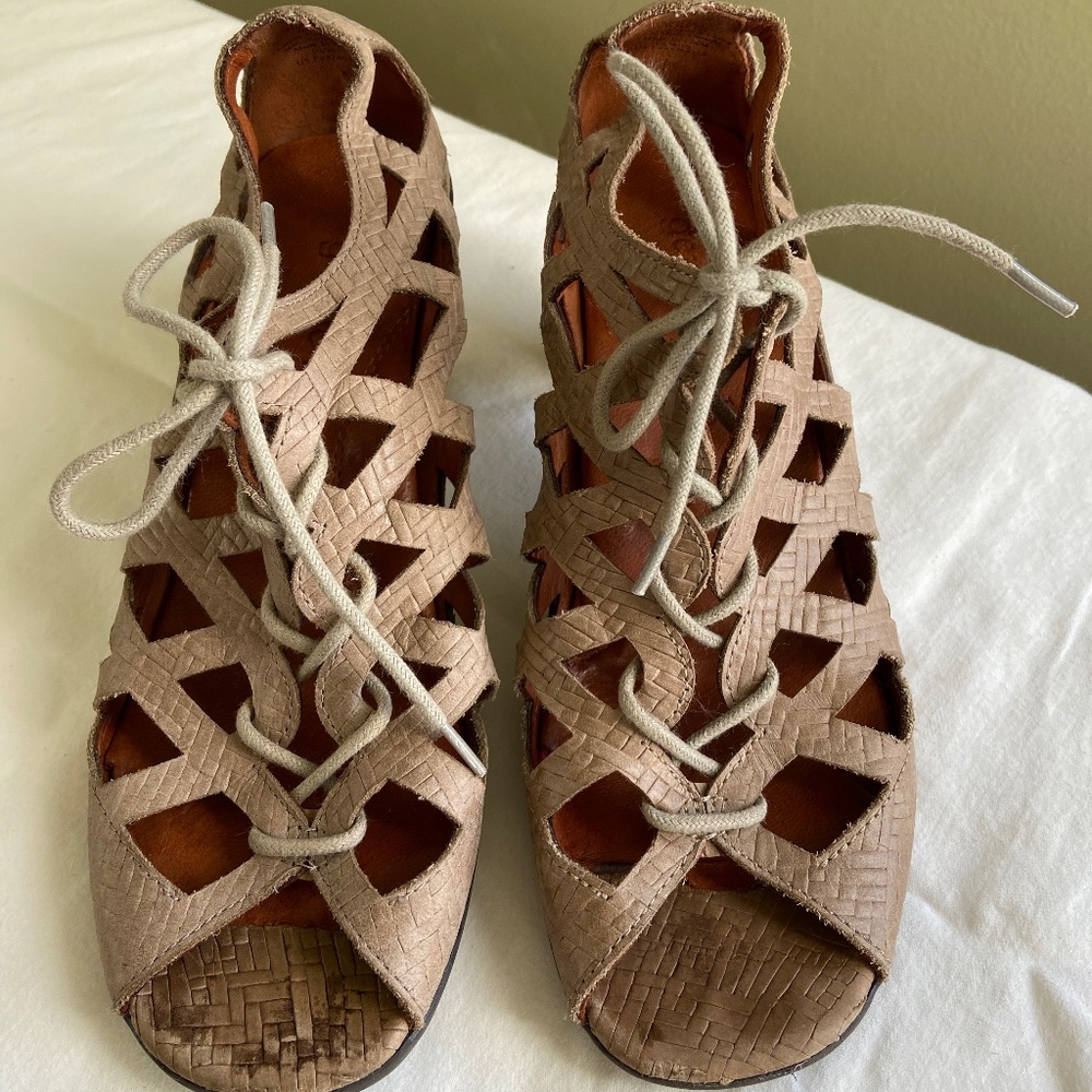 Gentle Souls lace-up heels